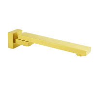 KYLINS Brushed Gold Square Stainless Steel 180° Swivel Bath Spout