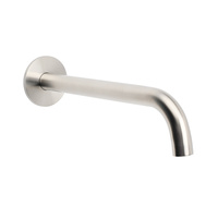 KYLINS Brushed Nickel 250mm Round Wall Mounted Bath Filler Spout