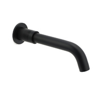 KYLINS Matt Black Round Wall Mount Bathtub Spout Faucet