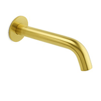 KYLINS Brushed Gold Round Curve Bathtub Spout Stainless Steel