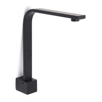 KYLINS Black Square Gooseneck Bath Tub Wall Spout