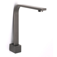 KYLINS Gun Metal Square Gooseneck Swivel Bathtub Filler Tap