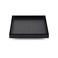 KYLINS 200mm Matt Black Tile Insert Floor Drain Shower Grate 80mm Waste