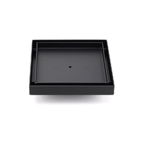 KYLINS 150mm Matt Black Tile Insert Floor Drain Shower Grate 50mm Waste