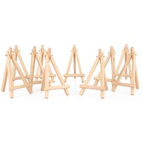 10 pcs Mini easels, wooden board display, photo memo holder, place card holder, 9*16 cm