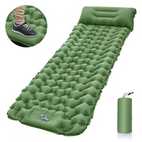 Self-Inflating Camping Mattress: Thick Lightweight Single Camping Mattress Inflatable and Attachable Double Camping Mat and Compact Inflatable Olive G
