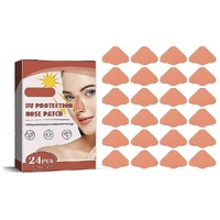 24 pcs Sunscreen Nose Patch UV Protection Nose Cover Sports Outdoor Skin-friendly Sun Nose Sticker