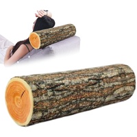 Creative natural wood design log soft chair cushions pillows round wood grain stump shaped decorative pillows pillowcase home decor