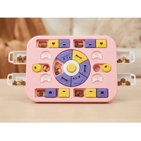 Interactive Dog Puzzle Toy – Slow Feeder & Treat Dispenser-Pink