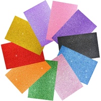 10 Pack Assorted Colors EVA Foam Sheets Glitter Paper for Craft DIY Cardstock Perfect Art Projects, Classroom Supplies, Cosplay, Party Decor, 2mm Thic