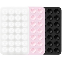 3 PCS Double Sided Phone Suction Pad,Sticky Phone Case for Wall ands-Free Fidget Toy Mirror Shower,Suction Cup Holder for Car Mobile Power Supplies (B