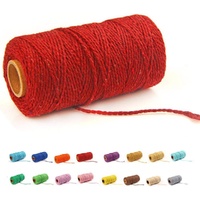 (109 Yards/1.5mm/35 Colors Optional) Macrame Cord Craft Macramé Cotton Baker Twine Craft Making Knitting Cord Rope DIY Wedding Decor Supply Christmas 