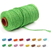 (109 Yards/1.5mm/35 Colors Optional) Cotton Baker Twine DIY Craft Macramé Natural Cotton Craft Making Knitting Cord Rope DIY Wedding Decor Supply Chri