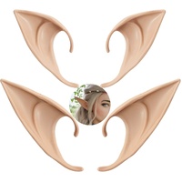 2 Pair Cosplay Fairy Pixie Elf Ears Christmas Anime Party Latex Ears