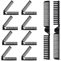 10 Pcs Portable Travel Folding Comb Brush Combo Compact Foldable Hair Brush Pocket Size Comb Double Headed for Women Men Homeless Hotel Shelter Nursin