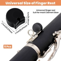 5PCS Clarinet Thumb Rest Cushion Soft Silicone Clarinets Oboe Thumb Rest Cushion Protector Thumbs Protector Fit for Most Clarinet