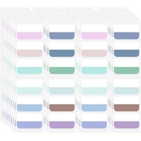 240 Pcs Colored Index Tab 1"x1.8" Large Book Sticky Tabs Repositionable Page Tabs Flags Page Markers Labels for Notebooks, Filing, Classification,12 C