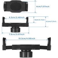 2 Pack Ball Mount Phone Holder Clip 17mm Ball Mount Clip Balls Joint Connector Socket Replacement Rotating Balls Head with Fixed Nut for Car Wireless 