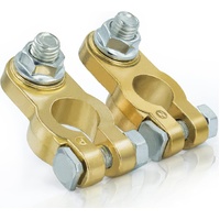 1 Pair Battery Terminal Connector, Heavy Duty Cable End Connector Compatible With Car, Van, Truck Marine Boat RV etc, Top Post Battery Terminals End C