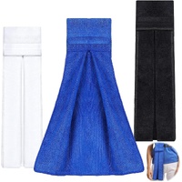 3 Pcs Football Towel Quarterback Football Field Towel Closed Football Accessories Microfiber Sports Towels with Hook and Loop Straps for Football, Gol