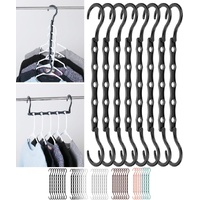 - Space Saving Hangers, Black, 8 Pack, Clothes Organizers, Shirt Hangers, Magic Closet Space Savers