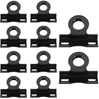 (Pack of 10)  Metal Made Pipe Stay Hanger for 3/8 Inch IP Standard Pipe or 1/2 Inch Copper, CPVC & PEX Pipes - Universal Pipe Support Bracket,(ACC011)