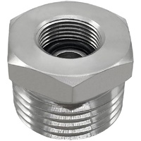 Stainless Steel 3/8 Compression Female Thread(I.D:0.512") to 3/4 Male Garden Hose Threaded(O.D:1.06") Adapter Hex Bushing(Pls check size chart!)