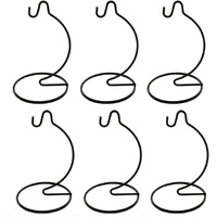 (6 Pack) 6 inch Small Ornament Display Stand, Iron Hanging Stand Rack Holder for Hanging Glass Globe Air Plant Terrarium, Witch Ball, Christmas Orname