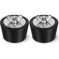 2 Pcs 1.5 to 1.75 Inch Pool Winterizing Plugs PVC/Steel Pipe Plugs Rubber Hole Stoppers for Swimming Pool Return Skimmer Winter Expansion with SS Scre