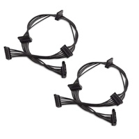 2-Pack 15 Pin SATA to 4 SATA Power Splitter Cable - 18 Inches