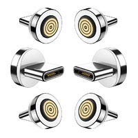 Magnetic Charging Tips 7pin Series (USB-C Tips) 6pcs,Magnetic Type-C Tips,Just 3.0A&7Pin Data Charger Tips Without USB Cable