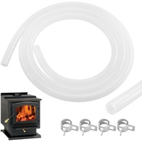 20093K Pellet Stove Silicone Vacuum Pressure Hose for Vacuum Shutdown and Firebox Pressure Switches, Fit for Most Englander Pellet Stove Models, 5 Fee