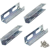 3.5" to 5.25" Hard Drive Bay Metal Mounting Bracket Adapter for 5.25" Internal Bay Drive, HDD Drive Adapter -2 Pairs