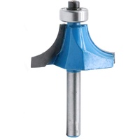 Round Over Edging Router Bit 1/4" Shank 1/2" Cutting Radius Bearing Guide Corner Rounding Router Bit