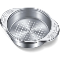 1 Piece Tuna Can Strainer Stainless Steel Food Strainer Sieve Metal Press Lid Canning Colander Oil Drainer Tuna Filter for Beans Vegetables