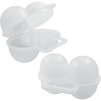 2 Pack 2-Egg Portable Camping Egg Holder for Fridge
