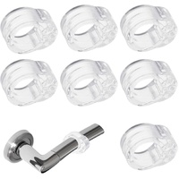 8 Pack Door Stoppers Indoor Wall Protectors Transparent Door Stop Guards