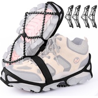 Anti-Slip Snow Shoes Covers Ice Grips Traction Cleats for Boots Shoes Size 38-43 2 Pairs