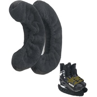 Junior Ice Hockey Figure Skating Hard Blade Guards Universal Black Pair