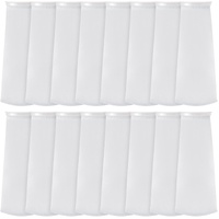 16 Pack 4 Inch Ring Filter Socks 200 ?m Aquarium Bags 4 Inch Ring by 15 Inch Long Socks for Fish Tank Freshwater Saltwater Aquariums