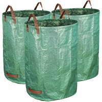 3-Pack 40 Gallon Yard Waste Bags - Reuseable Heavy Duty Gardening Bags, Lawn Pool Garden Leaf Waste Bag
