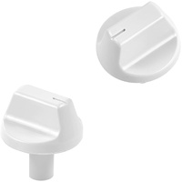 2 Pcs WJ12X24802 Air Conditioner Knob Replacement Part, White Knobs Fits GE Appliance Window Air Conditioner, Compatible with Hotpoint, RCA & Kenmore 