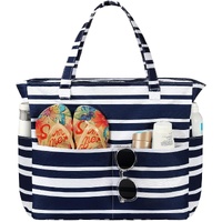 Beach Bags for Women Waterproof Sandproof Women Tote Bag, Large Beach Bag with Zipper for Gym Travel Vocation