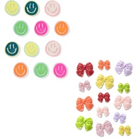 12Pcs Smile & 14Pcs Bow Magnets, Colorful Magnets for Whiteboard Cabinet Locker, Resin Decorative Magnets for Classroom Kitchen Office