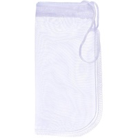 Media Filter Bag Aquarium Extra Fine,Reusable 180 Micron Drawstring Mesh Filter Bags for Very Fine Resins Filter (7.5"*3.6" (6 Pack))