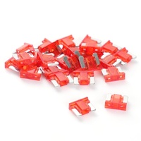 (25Pcs) 10 Amp Low Profile Mini Car Fuses, 10A Automotive Fuse, Blade Fuse for Car/RV/Truck/SUV/Motorcycle/Boat