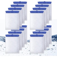 16 Count Large Filter Cartridges Compatible with Whisper Bio Bag Filters, Large Aquarium Filter Cartridge for Whisper 20i 40i, IQ20/30/45/60, PF20/30/