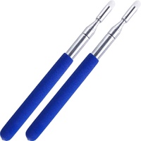 2PCS Pointer Sticks,Extendable Pointer,Hand Classroom for Teacher,Telescopic Teacher Retractable Hand Kids (Package Quantity: 2, Blue) Blue Package 2