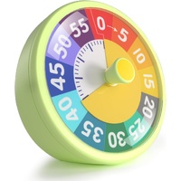 60 Minute Visual Timer for Classroom Kids Teachers, 4-Inch Countdown Timer for Kitchen Cooking, Toddler, Training, Study, Work (Battery Not Included)