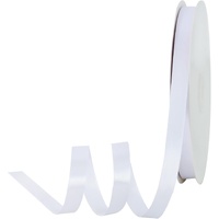 1/2 Inch x 100yds White Satin Ribbon Thin Solid Fabric Ribbons for Invitation Gift Wrapping, Bows Craft Making, Floral Bouquets, Valentine's Day Weddi